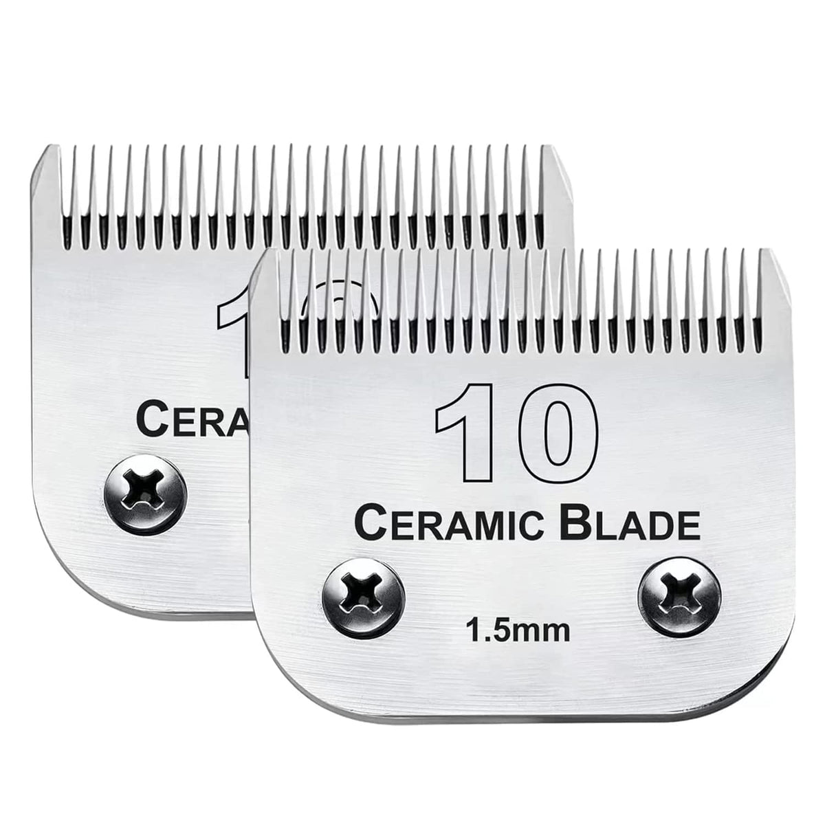 Audoc 2PC size-10 blades pack front view for efficient dog clipping