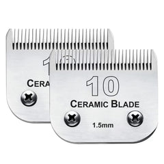 Audoc 2PC size-10 blades pack front view for efficient dog clipping