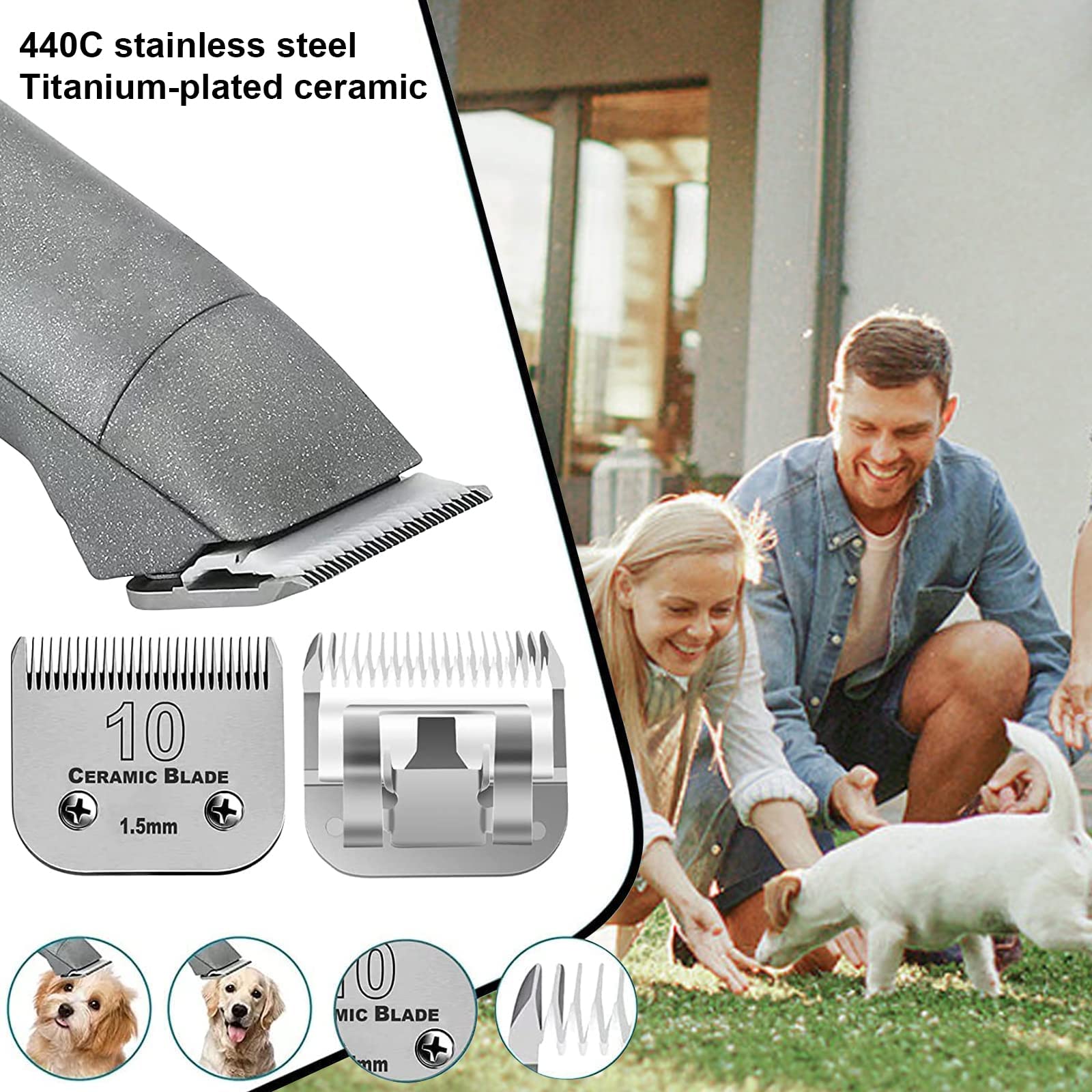 Audoc 440C stainless-steel core blade delivers rust resistance and sharpness.