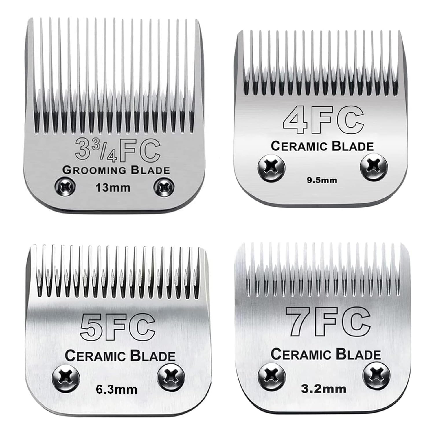 Audoc 4PACK blades show 4FC cutting length for precise trims.