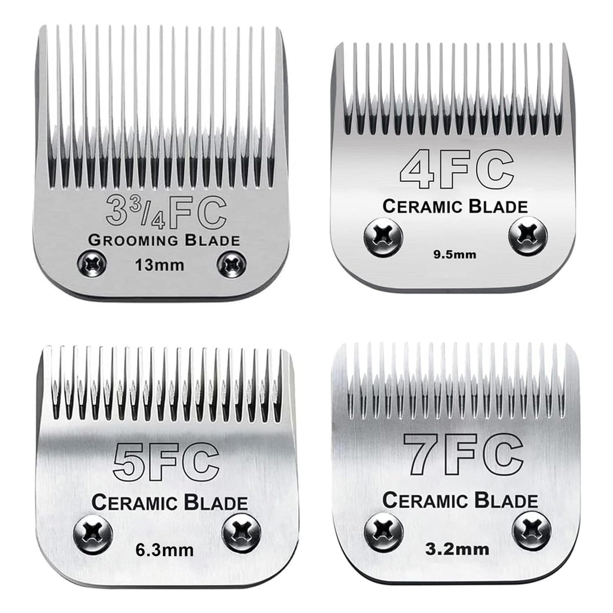 Audoc 4PACK blades show 4FC cutting length for precise trims.