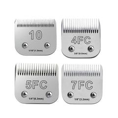 Audoc 4Pack blades front view enabling precise dog trimming and even lines