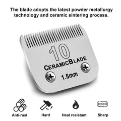 Audoc blade combines ceramic coating and stainless steel for durability.