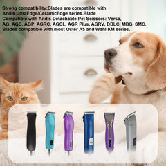 Audoc compatible with Andis, Oster, and Wahl detachable clippers for versatile use.