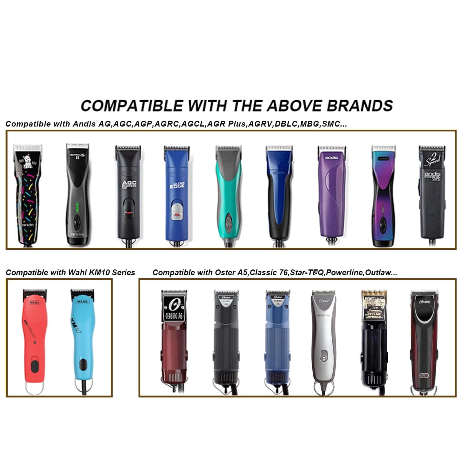 Audoc blade demonstrates compatibility with Andis Versa and AGC AGP