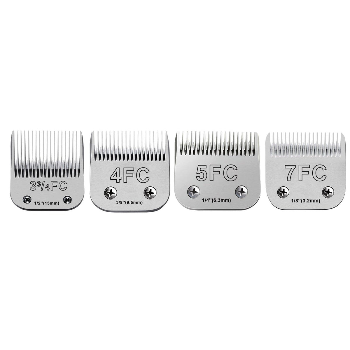 Audoc dog grooming blades pack front for versatile clipping options