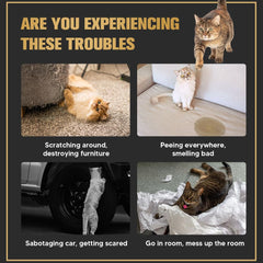 AUDQQM Cat Repellent Granules Pack shown for indoor area protection.