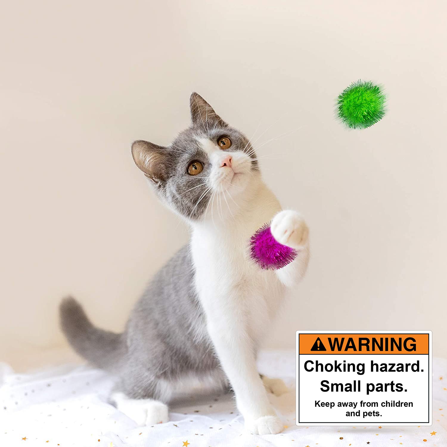 AUEAR sparkle balls used in DIY decor to add festive shine to crafts