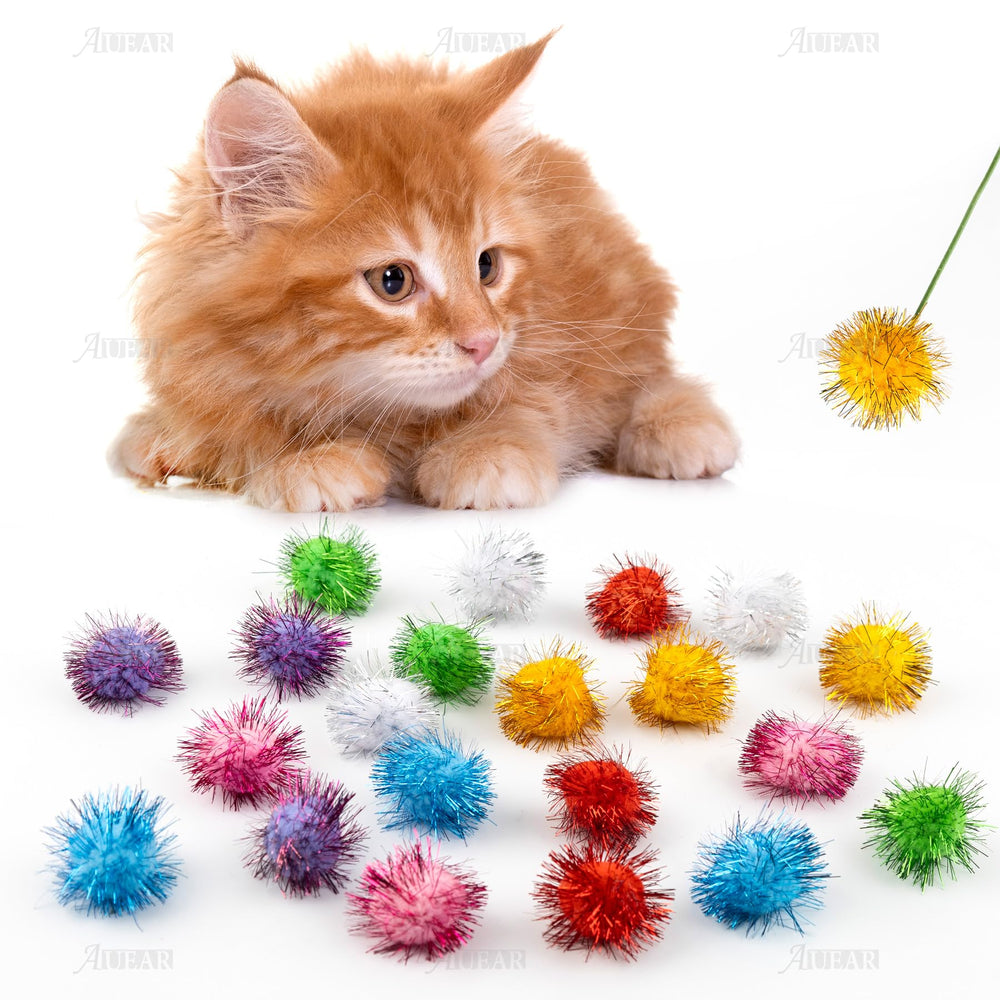 AUEAR sparkle ball chased by wand showing movement and chase appeal for cats