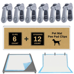AUFORPET wall pee pad clip assembly demonstrates secure pad mounting for tidy indoor use.
