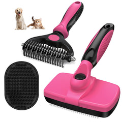 Augwind 3PCS grooming kit slicker brush ready for detangling and shedding.