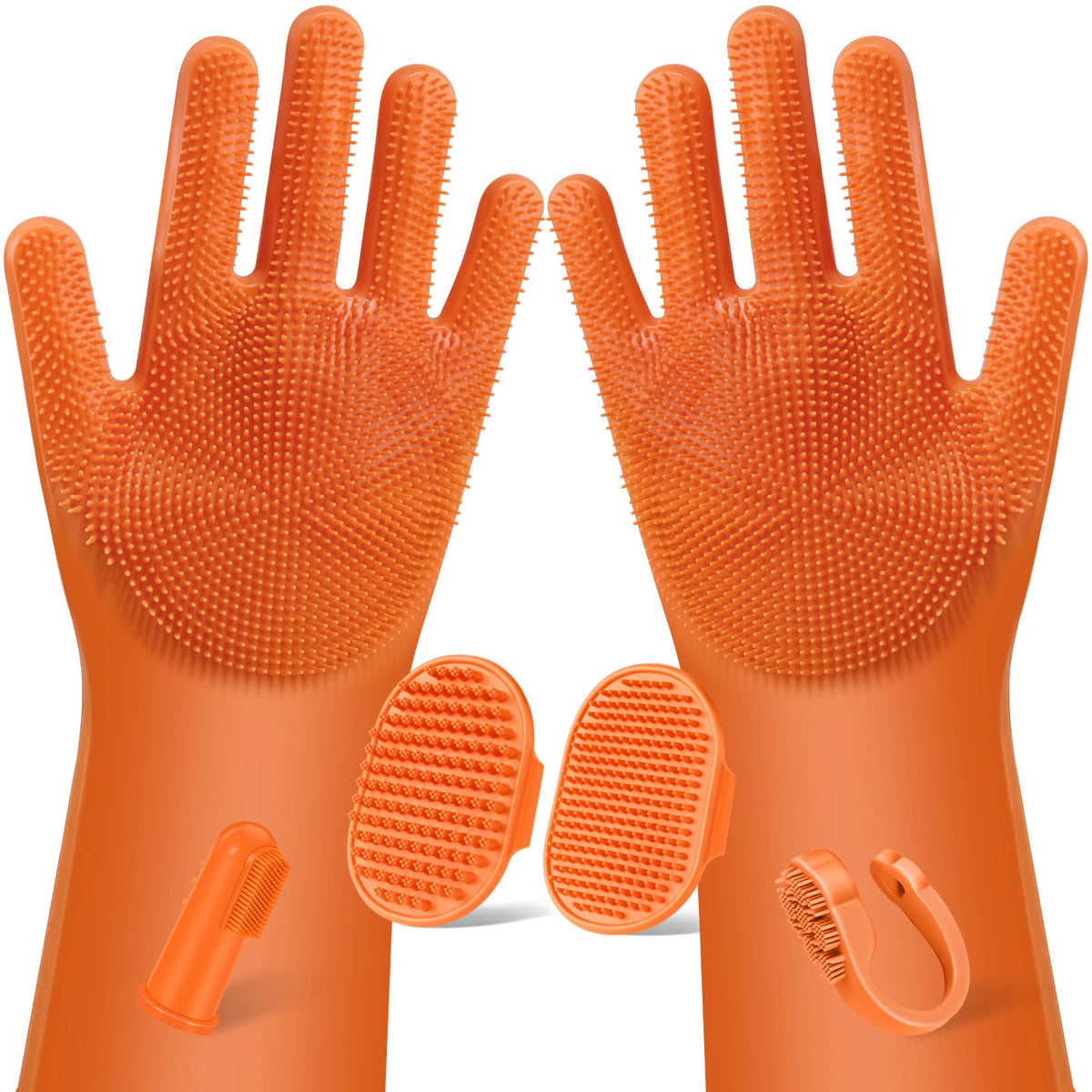 Augwind 6PCS pet grooming kit package for versatile baths and grooming.
