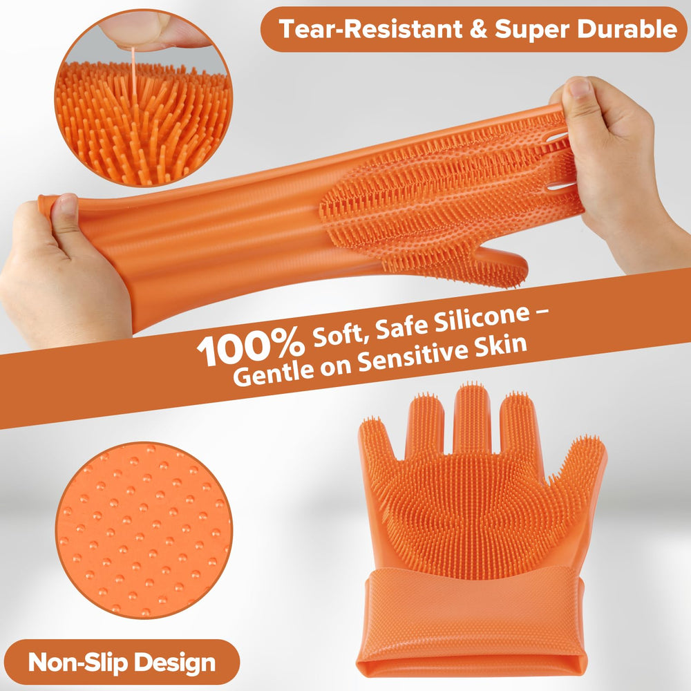 Augwind dog finger toothbrush, soft silicone for brushing teeth and fresh breath.