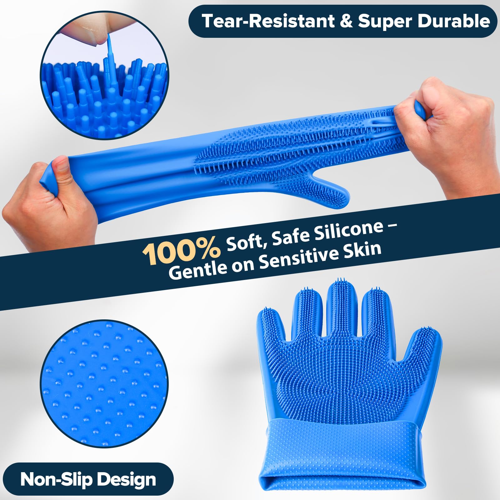 Augwind dog finger toothbrush for easy dental care and fresh breath.