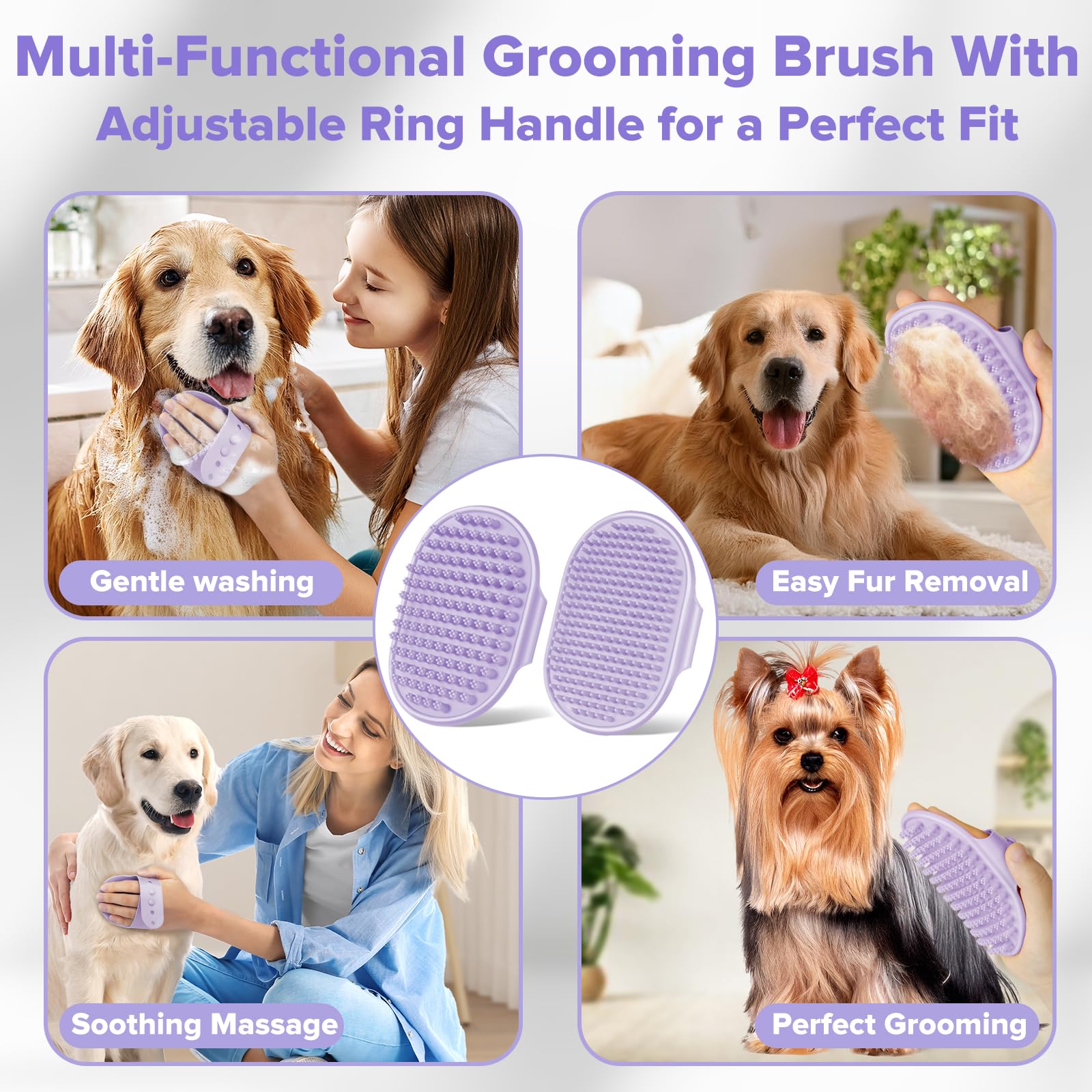 Augwind dog finger toothbrush supports routine oral care during grooming
