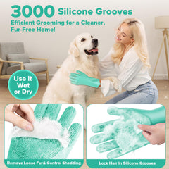 Augwind dog-washing brush designed to create rich foam and gentle massage.