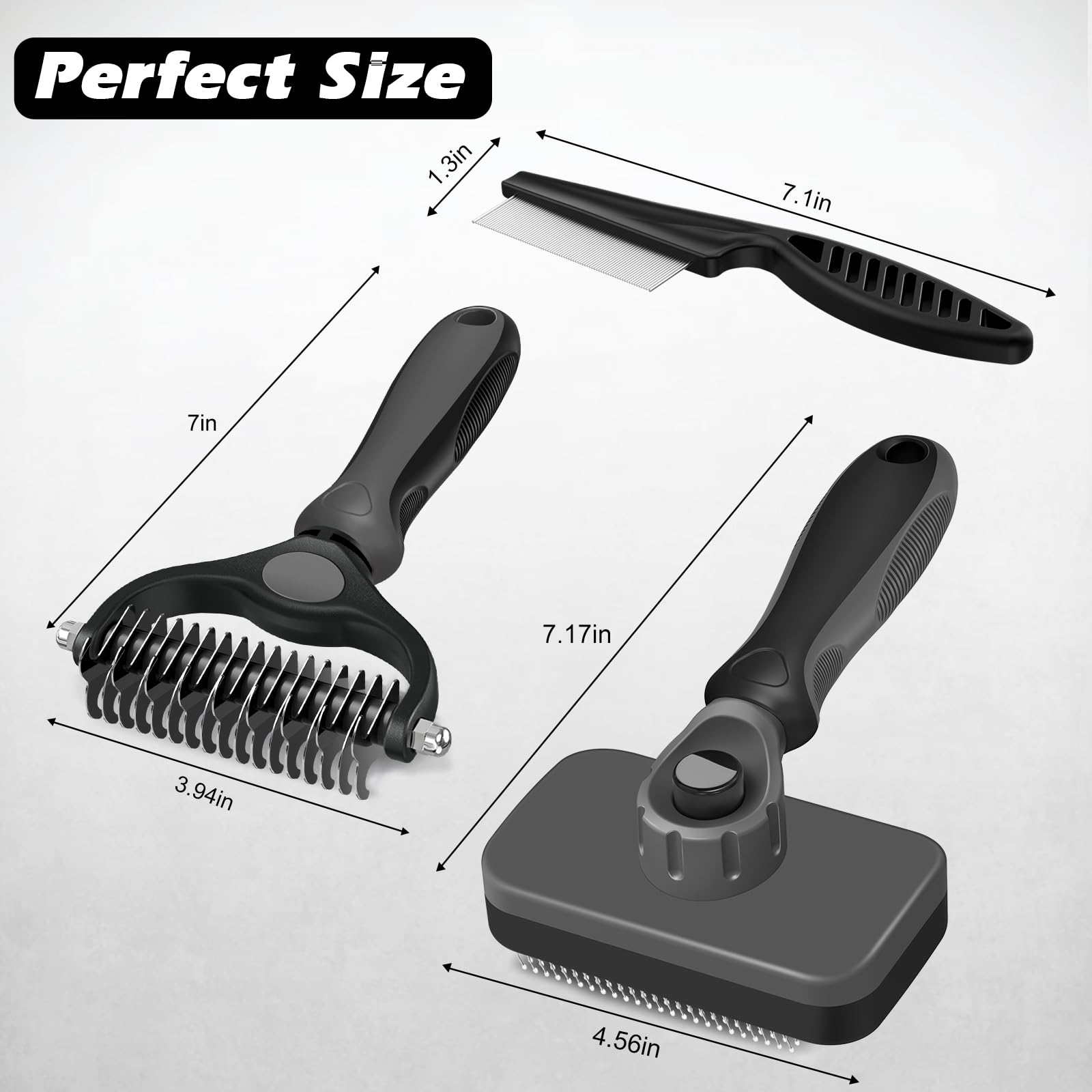 Augwind grooming kit in use on a dog, cat or horse demonstrates versatile pet care