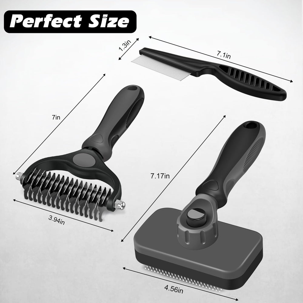 Augwind grooming kit in use on a dog, cat or horse demonstrates versatile pet care