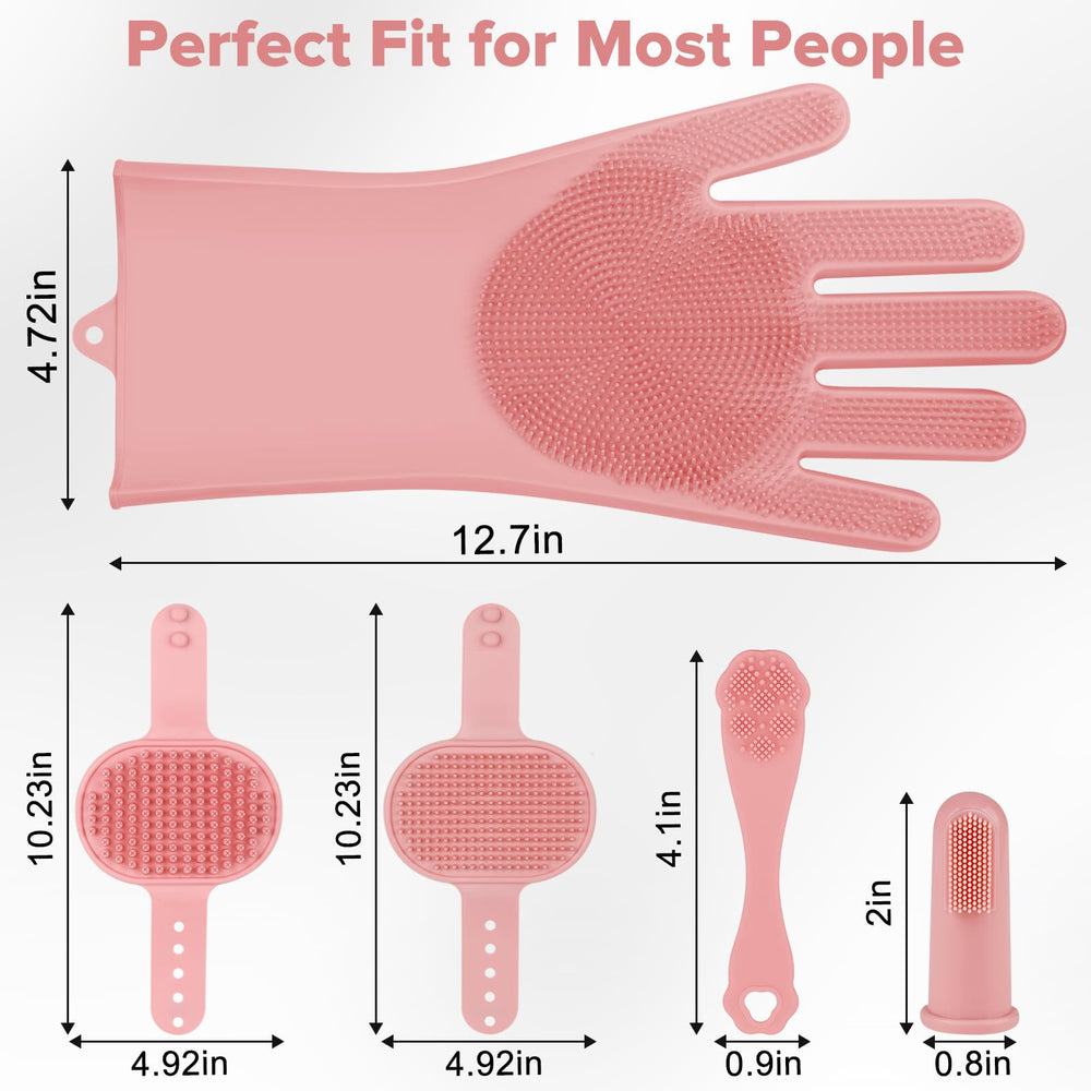 Augwind pet grooming kit after-use results showing clean fur and healthy-looking coat.