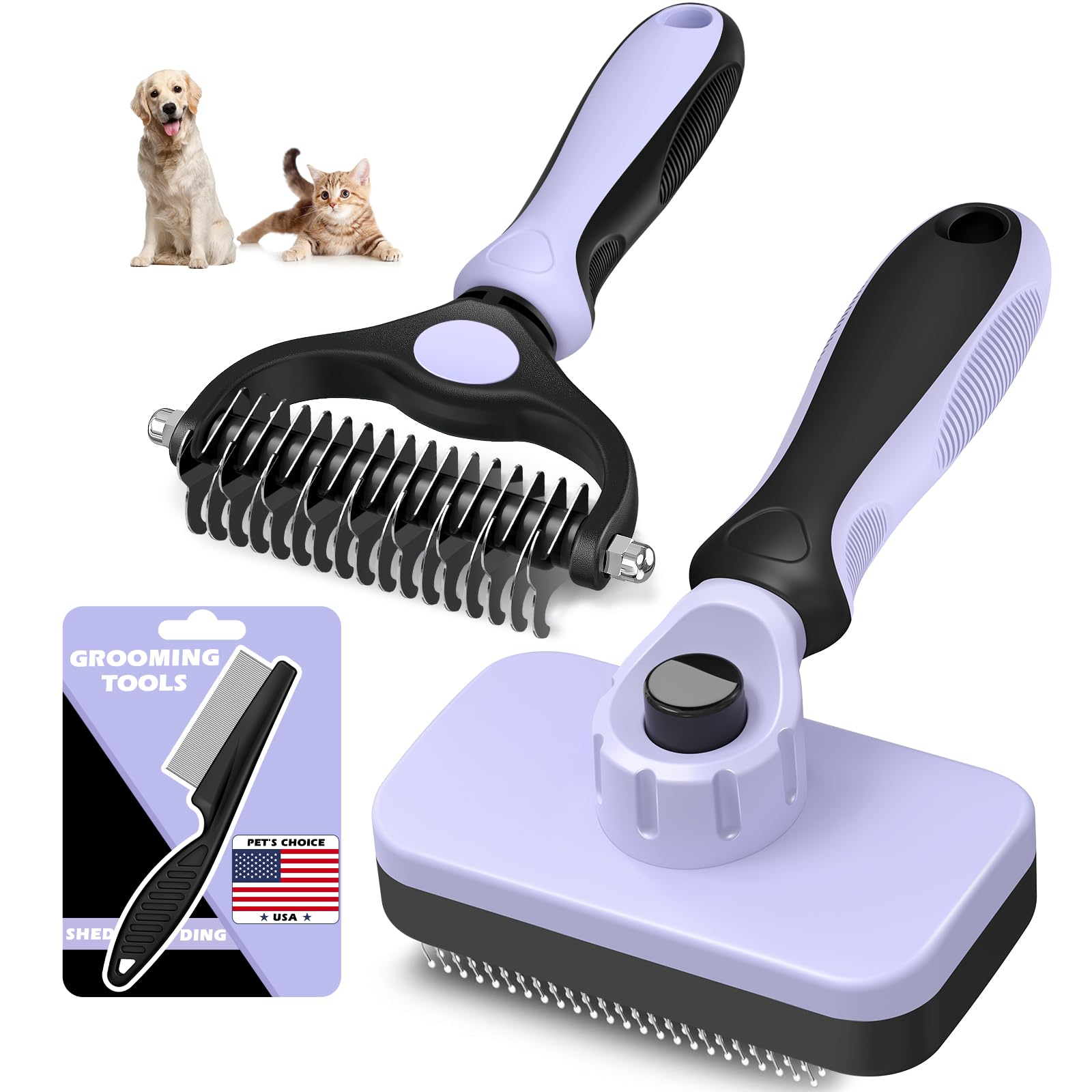 Augwind self-cleaning slicker brush demonstrates effortless detangling and quick hair cleanup.