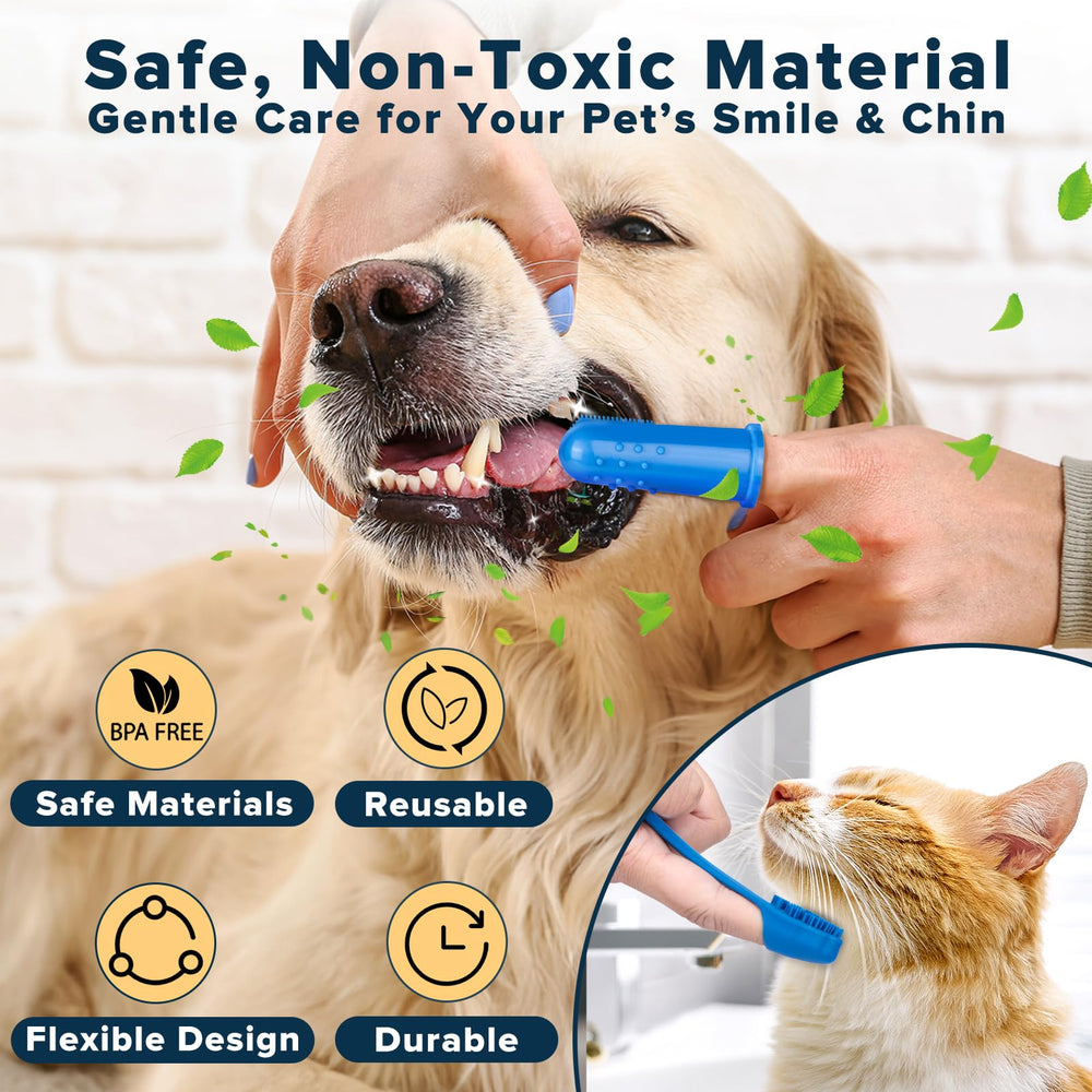 Augwind silicone bristles and textured grooves for efficient fur grooming.