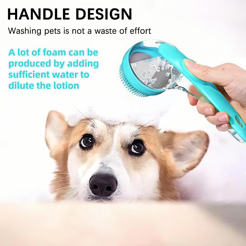 auicl pet bath brush lightweight-design enables easy handling during bath time.