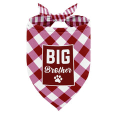 AUII JO DESIGN Big Brother Dog Bandana fabric close-up showing soft flannel for comfy daily wear