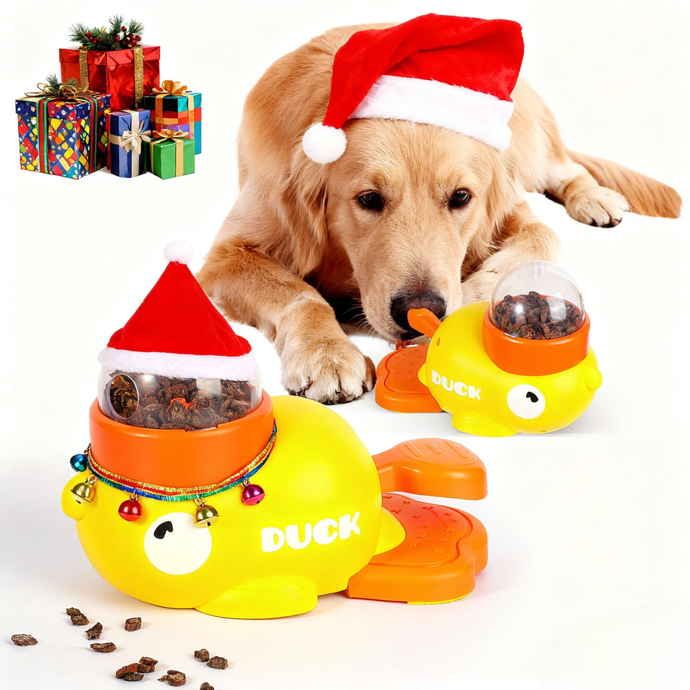 AULIDI 2-in-1 interactive dog toy, duck-design promotes problem-solving