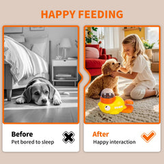 AULIDI non-slip base keeps feeder steady during meals