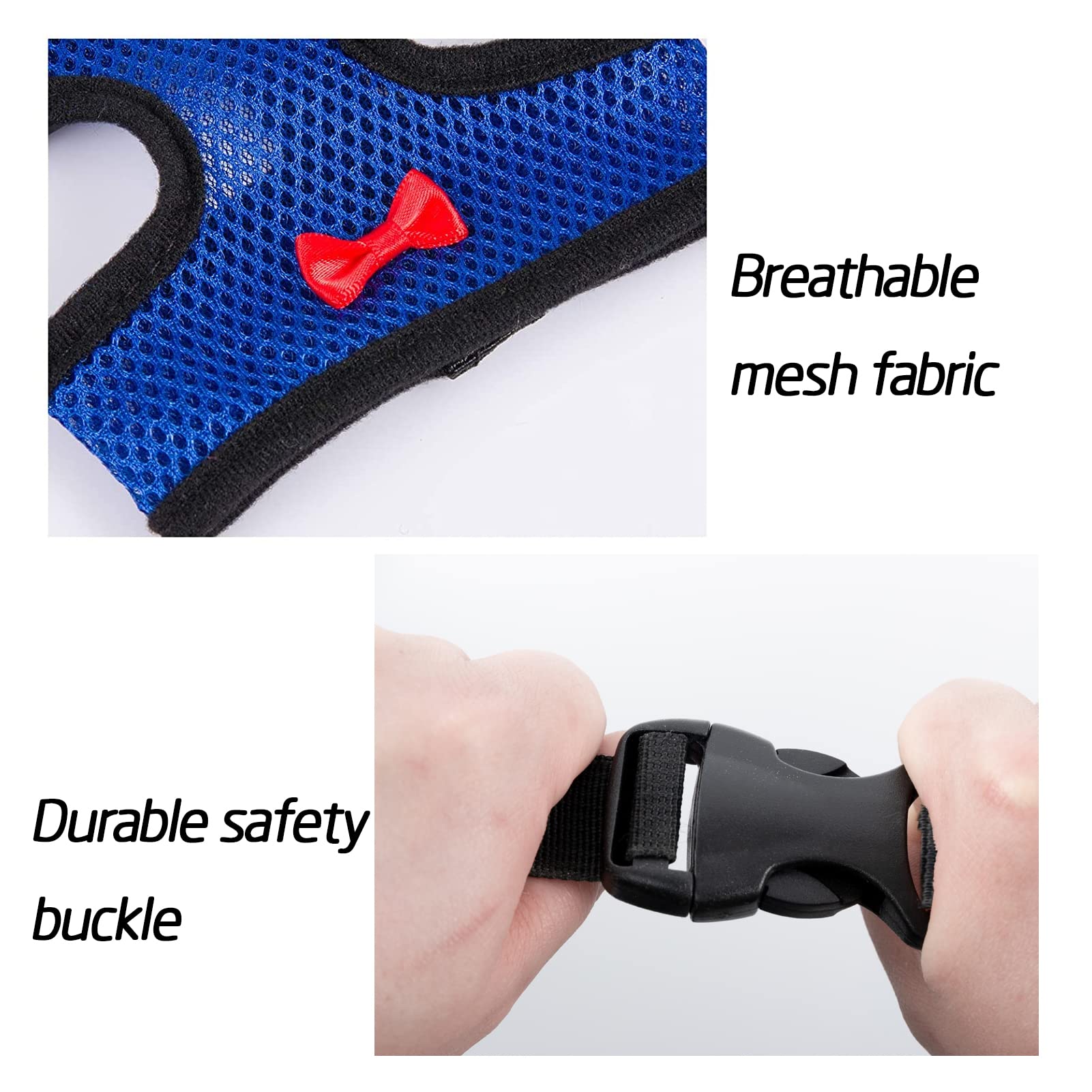 Aulock four-pcs chicken harness purple offers adjustable fit for small pets during playtime.