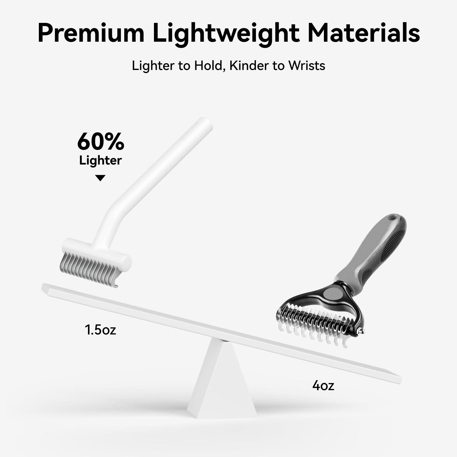 Aumuca 2.2-inch blade reaches mats around armpits, legs, and belly.
