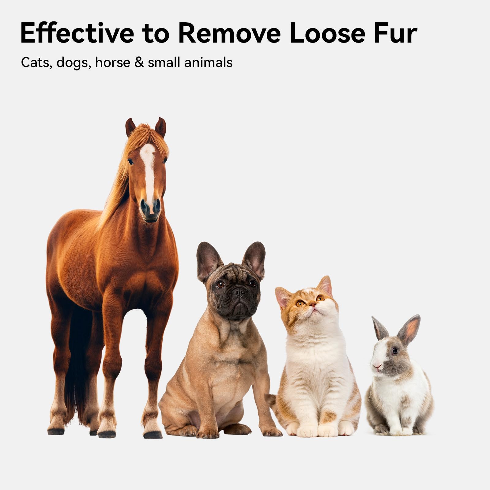 Aumuca deshedding brush soft bristles closeup for removing loose fur.