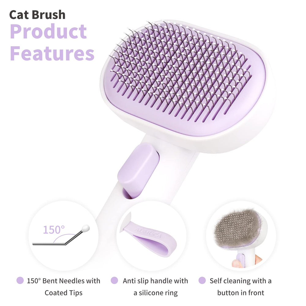 Aumuca friendly needles with rounded tips protect skin during brushing sessions.