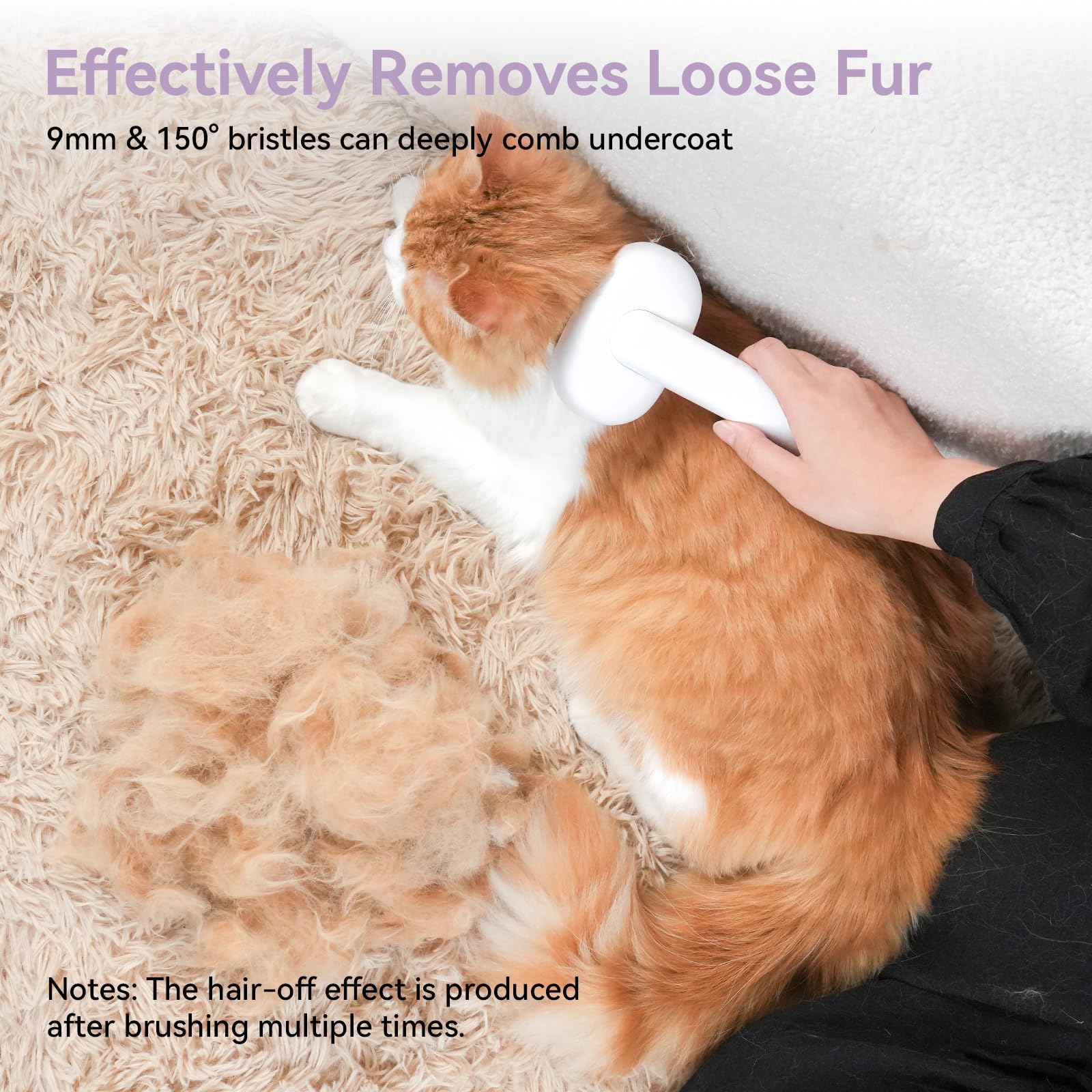 Aumuca suitable for short to long coats on cats, kittens, and rabbits.