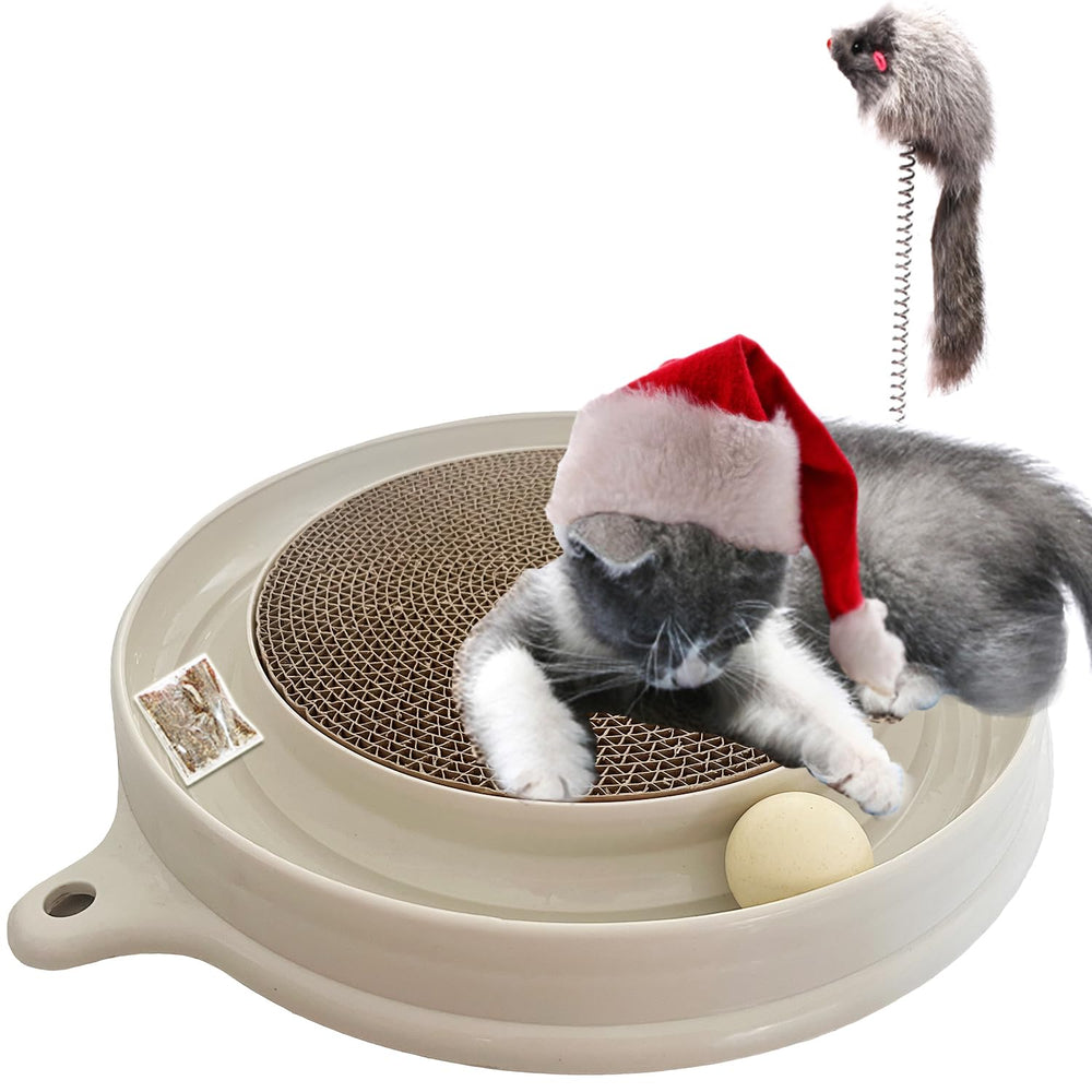 AUOON Cat Scratcher Toy ball track invites playful chasing
