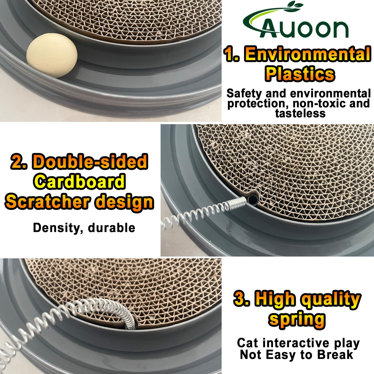 AUOON catnip toy boosts curiosity during play sessions.