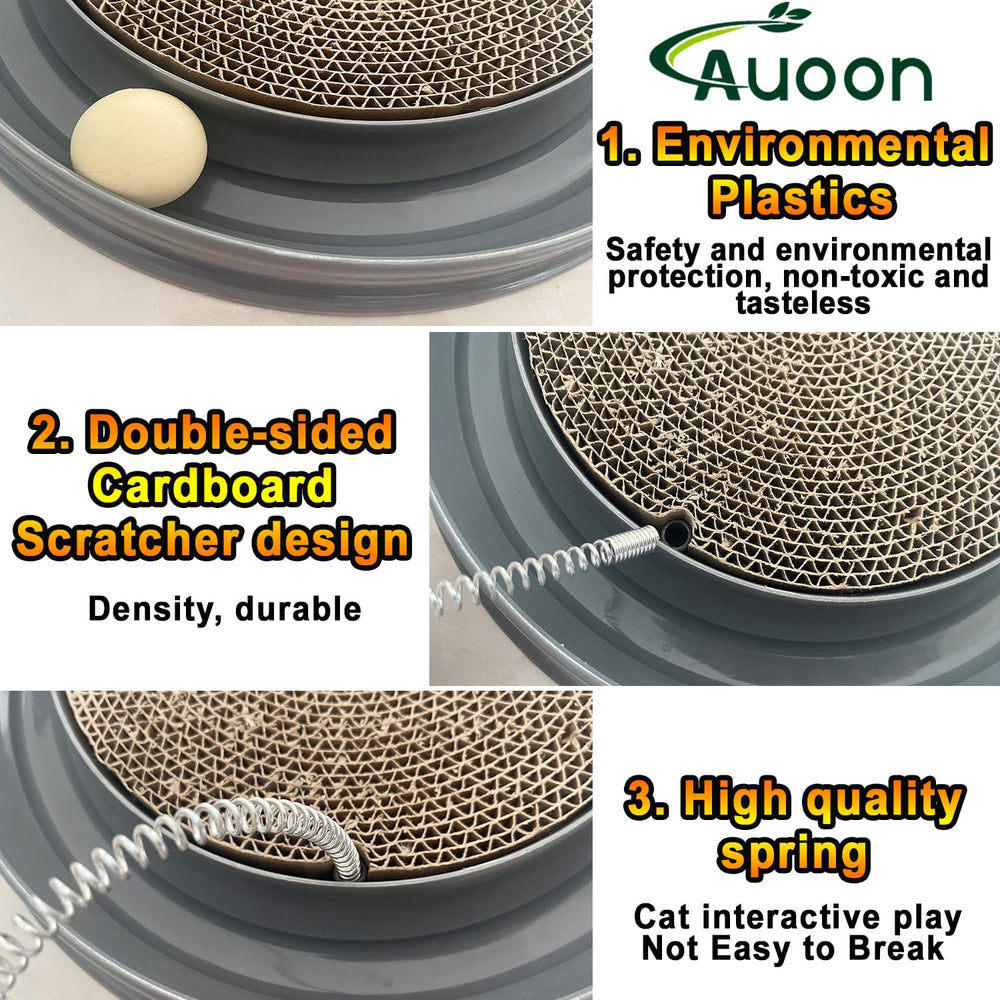 AUOON catnip toy boosts curiosity during play sessions.