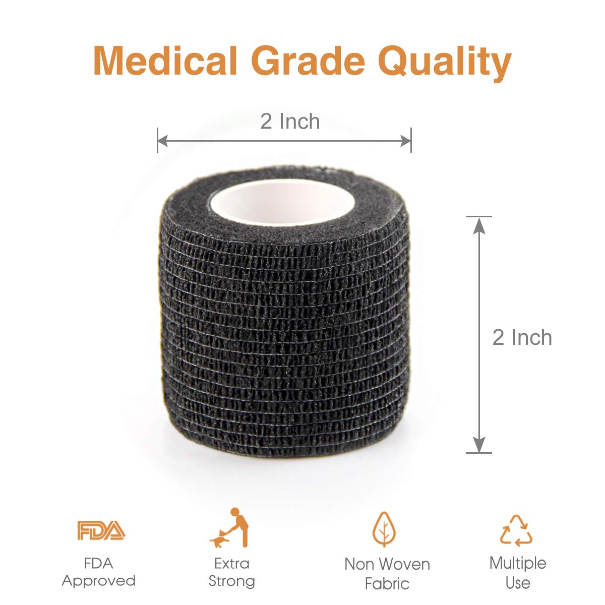 Aupcon Vet Wrap 5 yards bulk highlights long-lasting coverage for multiple injuries.