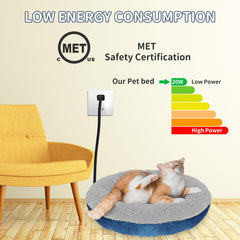 AUPETEK cat bed security rim image shows head and neck support while resting.