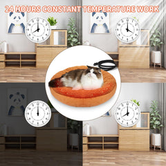 AUPETEK round bed with raised rim offers security and neck support.