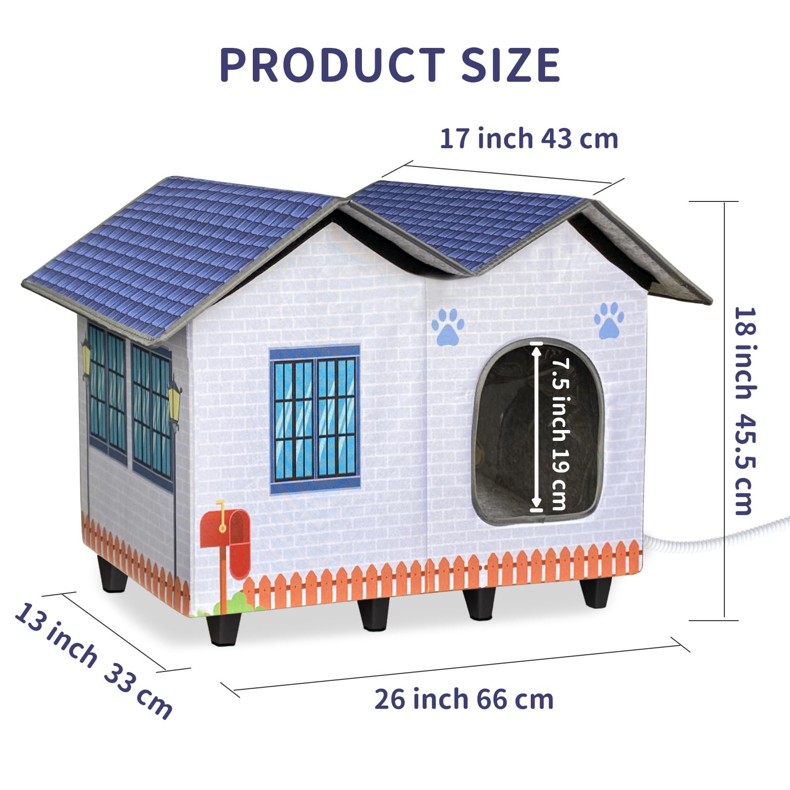 AUPETEK sturdy wood panels ensure durable shelter against claws.