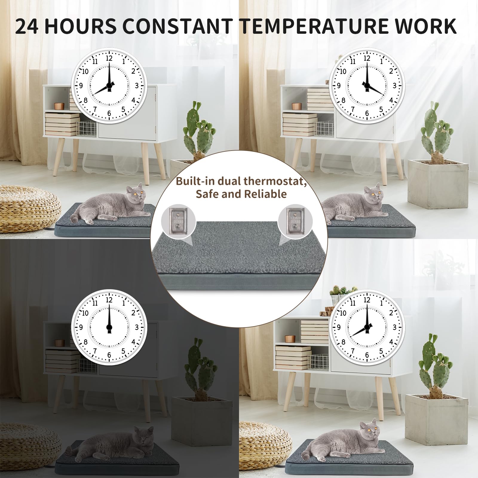 AUPETEK washable cover makes cleaning easy after cozy naps.