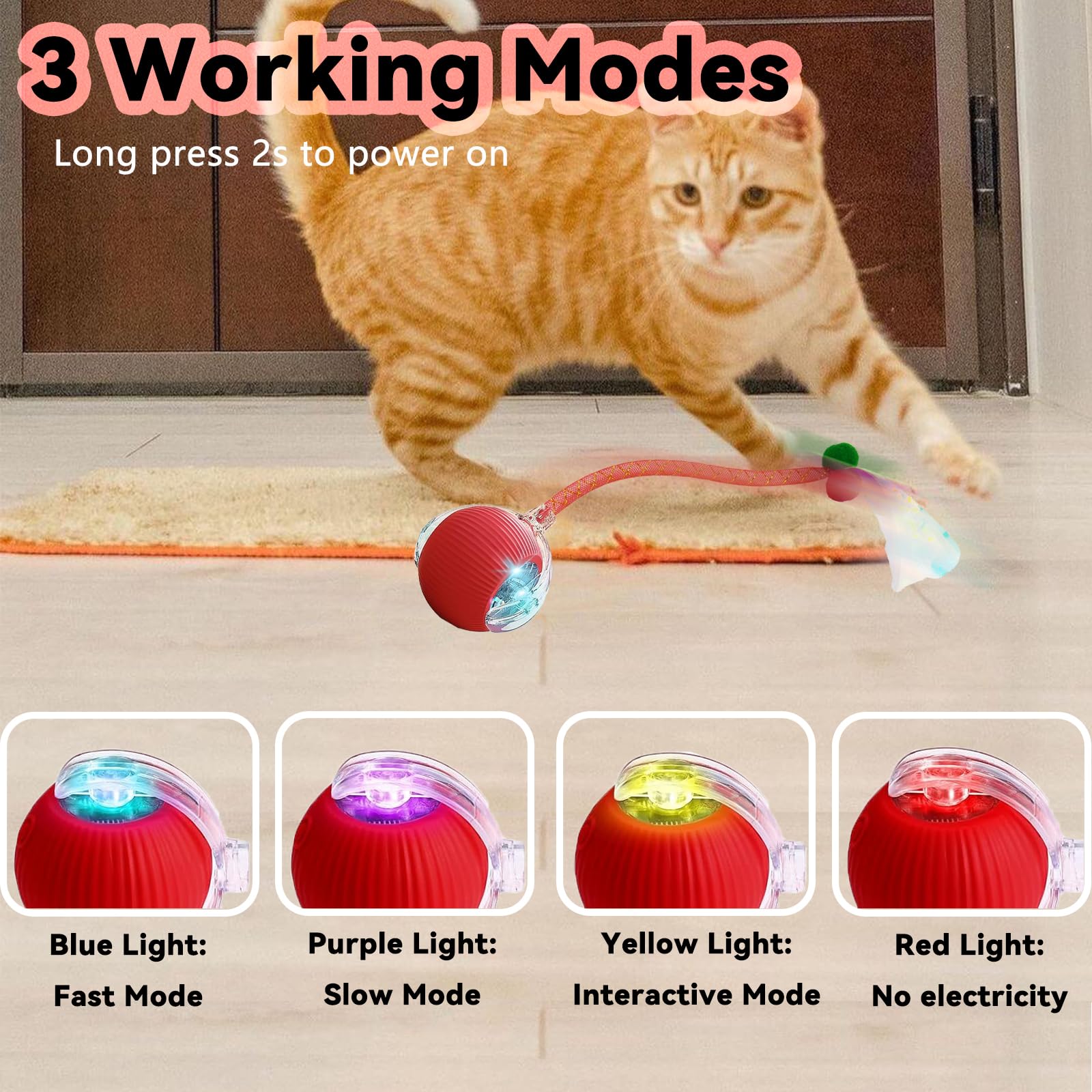 AUPJICX Speedy 2.0 three modes light indicates play styles