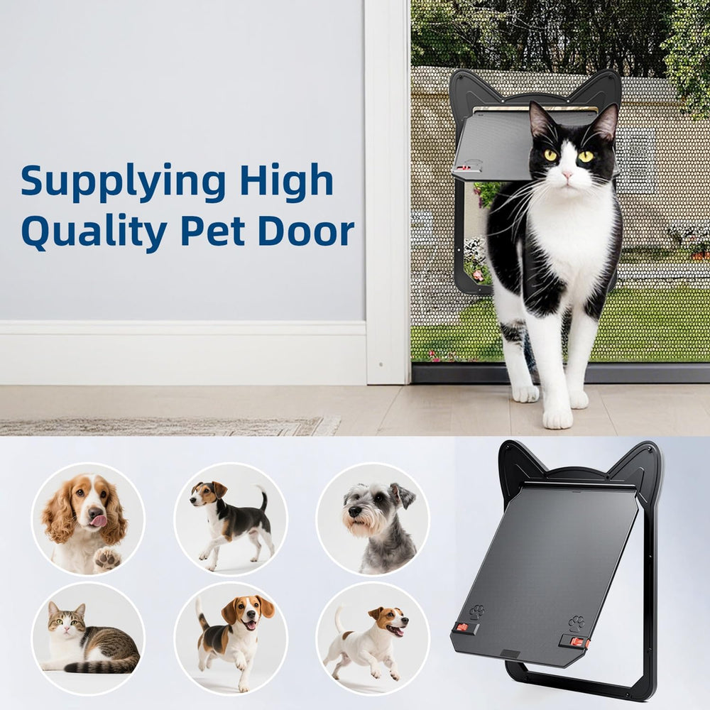 AuraSphere size M fits standard window screens for pets.