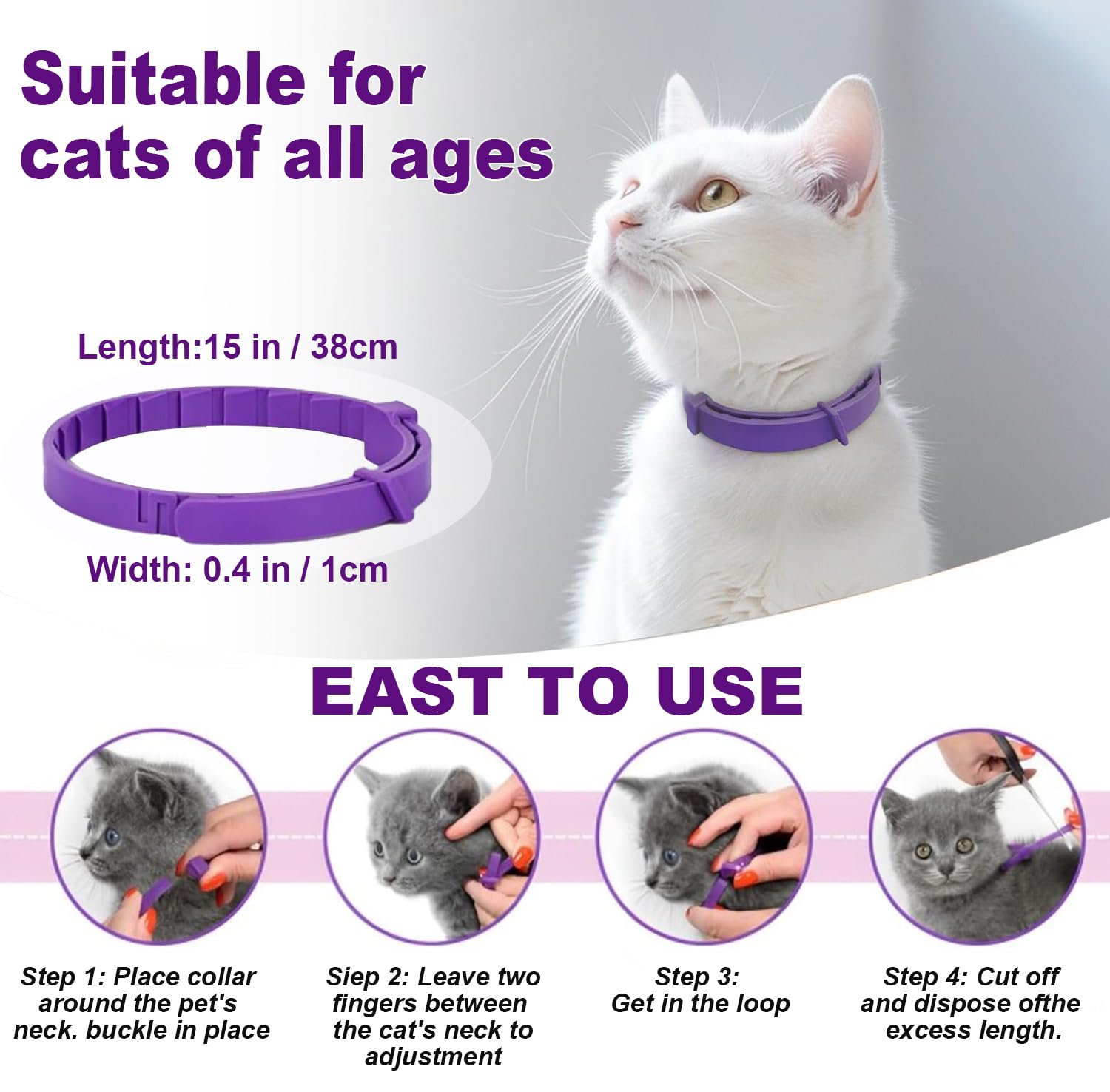 Aurevoen cat collar breakaway safety buckle ensures safe use