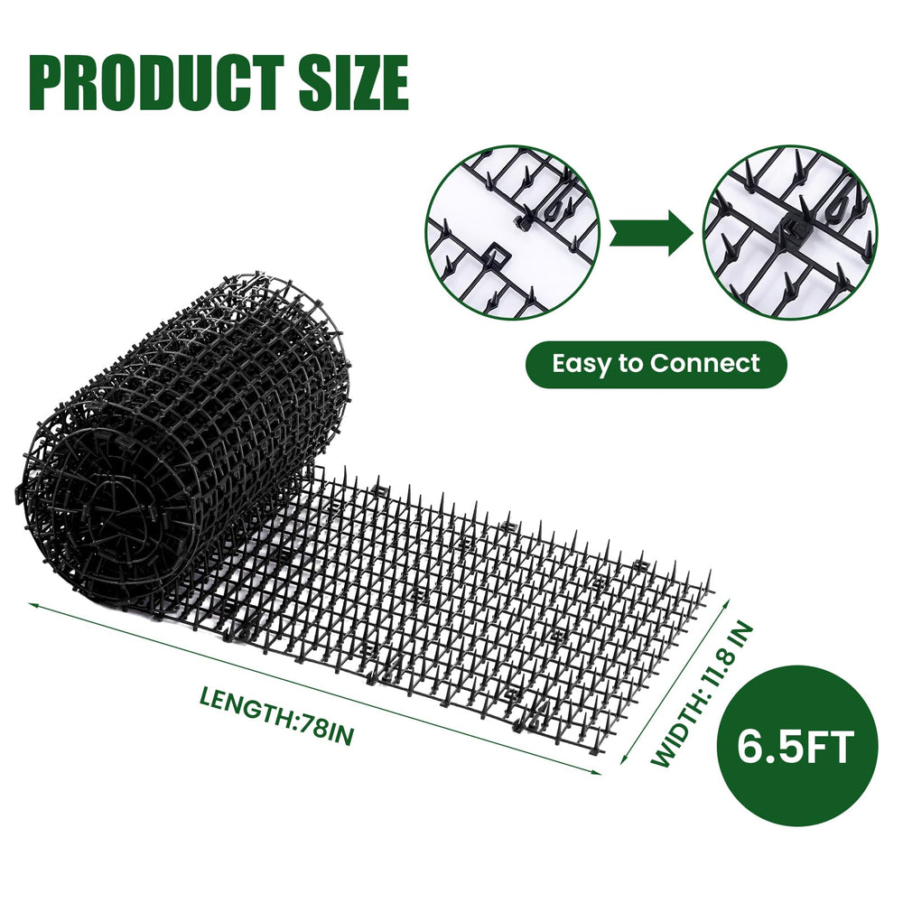 Aurnoet Cat Scat Mat full-length view shows 78.7 inch coverage