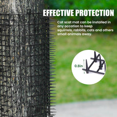 Aurnoet Cat Scat Mat used indoors and outdoors for versatility