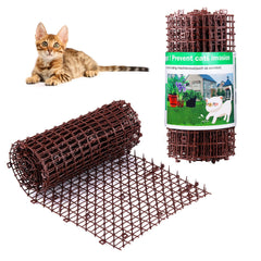 Aurnoet Cat Scat Mat spikes show the deterrent design for a 6.5ft boundary