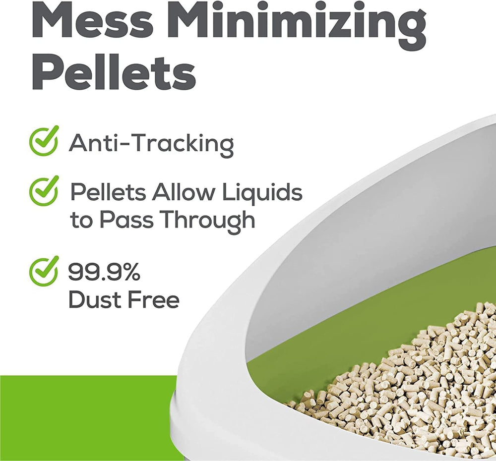 Aurora Pet Breeze-compatible pellets ready for Breeze systems to help minimize tracking.