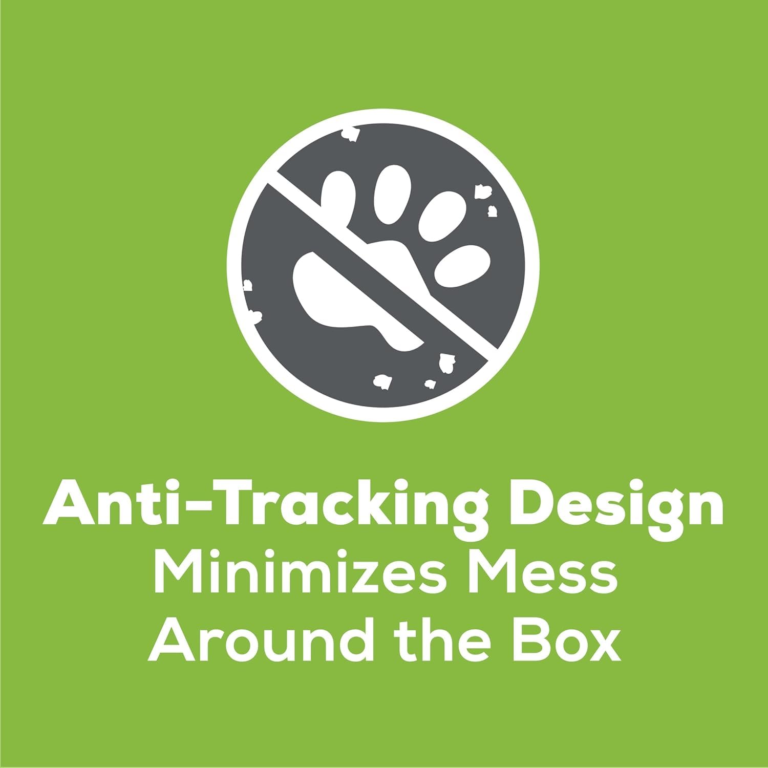 Aurora Pet Breeze pellets anti-tracking detail minimizes scattered litter around the box.